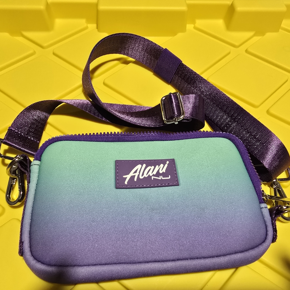 Alfani Purple and Teal Gradient Crossbody Bag
